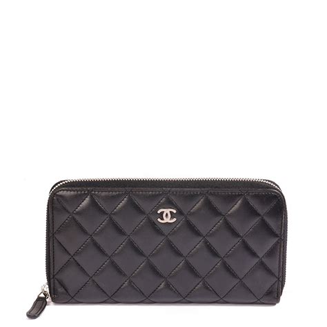 second hand chanel wallet|chanel zipper for sale.